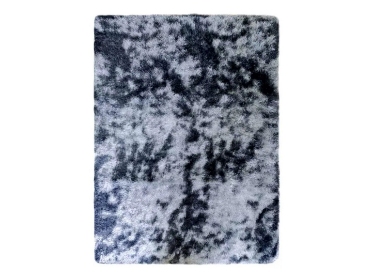 Alfombra Bajada Cama Peluda Super Suave Plomo Oscuro