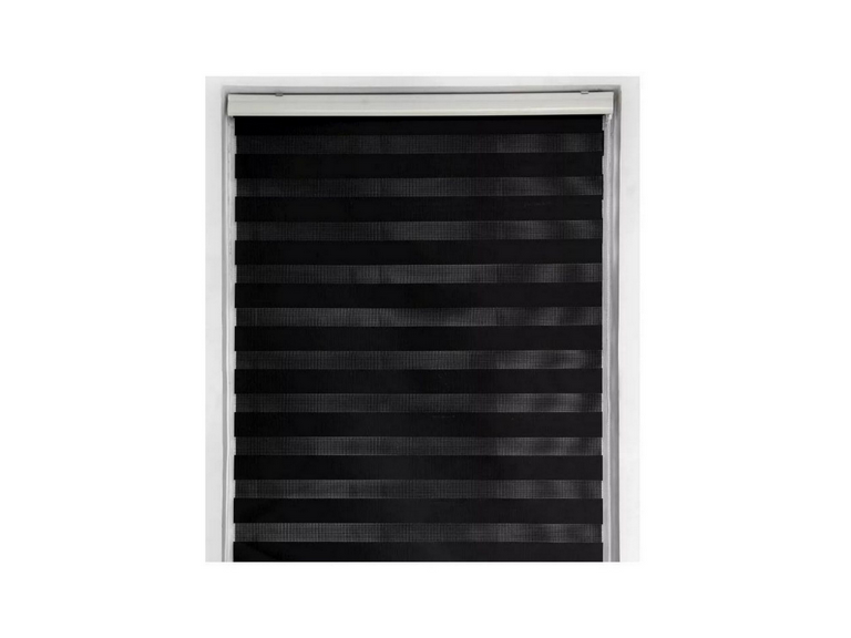 Cortina Roller Dúo Zebra Negra 140x220 CM