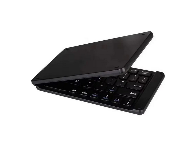 Mini Teclado Inalambrico Plegable Portatil Negro