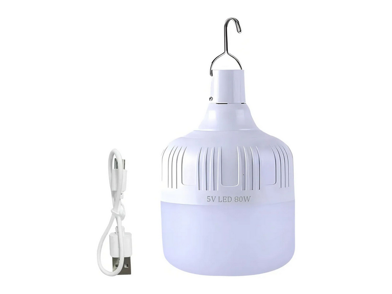 Lámpara Foco Recargable LED Portátil 80 Watt