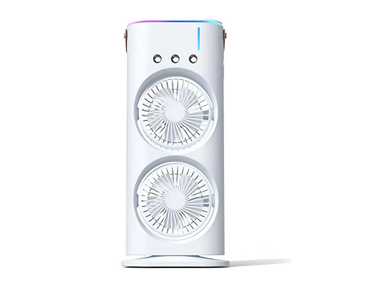 Doble Ventilador Humificador Aire Frío Escritorio 500 ML