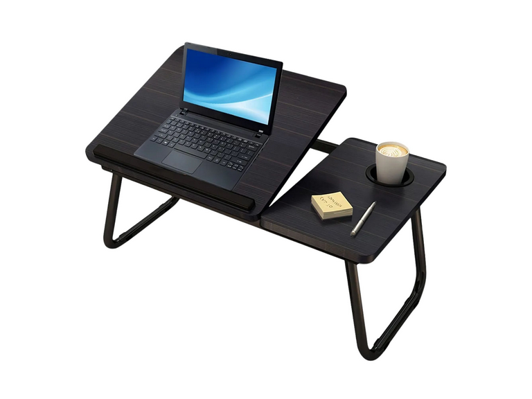 Mesa Cama Portátil Plegable Laptop 55x32x25 Negro
