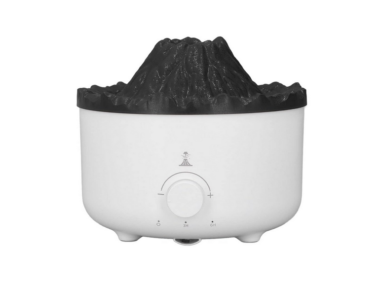 Difusor Humidificador Aromas Luz LED Diseño Volcán