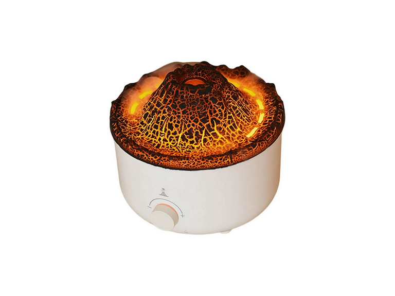 Difusor Humidificador Aromas Luz LED Diseño Volcán