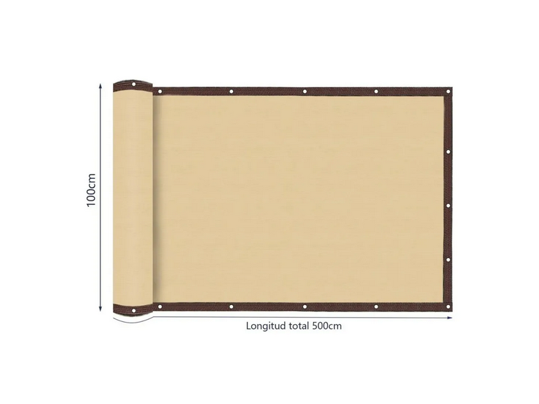 Cerca Protección Privacidad 1x5 MTS Beige