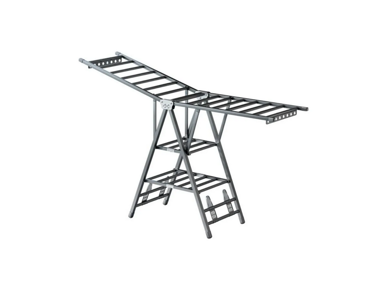 Tendedero Plegable 2 Niveles 92x1.7x1.5 MTS Acero Inoxidable