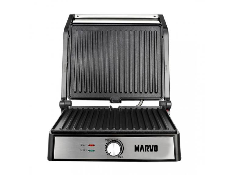 Plancha Doble Contacto Grillada Marvo