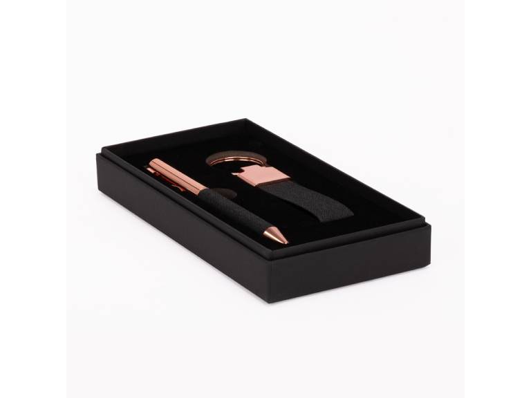 Set de Regalo MINE negro con detalles encobrizados