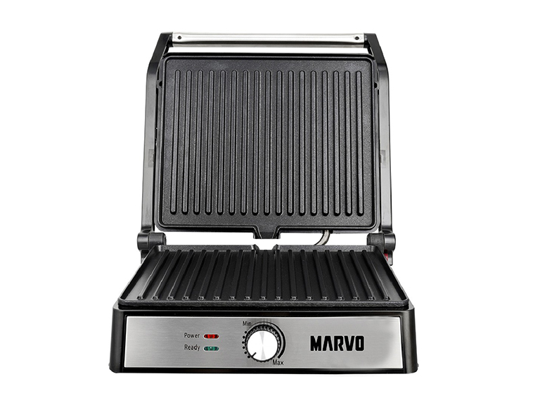 Plancha Doble Contacto Grillada Marvo