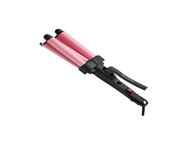 Onduladora de Cabello Rosado Jumbo de Turmalina y Cerámica
