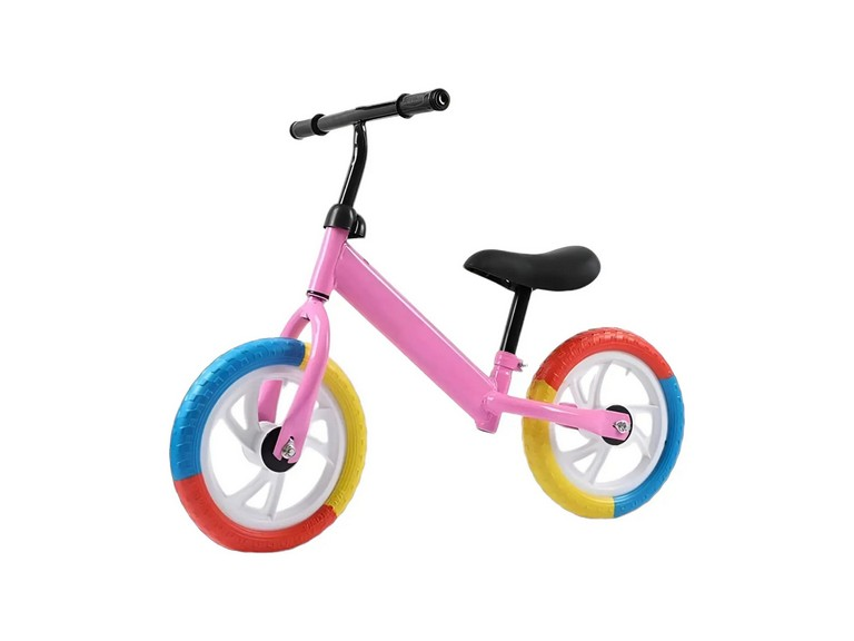 Bicicleta Equilibrio Sin Pedales Infantil Aprendizaje Rosada Importclick