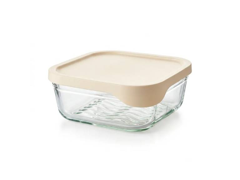 Hermético de Vidrio Cuadrado Glass Try 1320 ml Doral