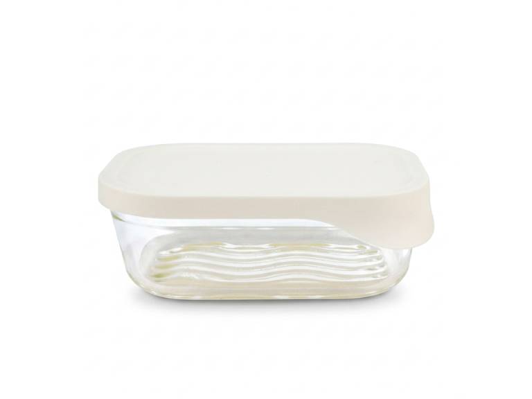 Hermético de Vidrio Rectangular Glass Try 930 ml Doral