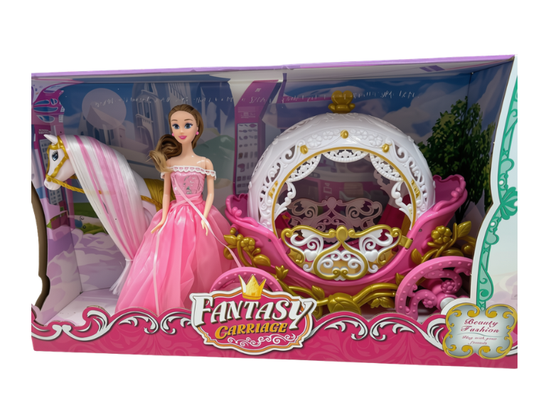 Set de Juego Fantasy Carriage con Muñeca Princesa