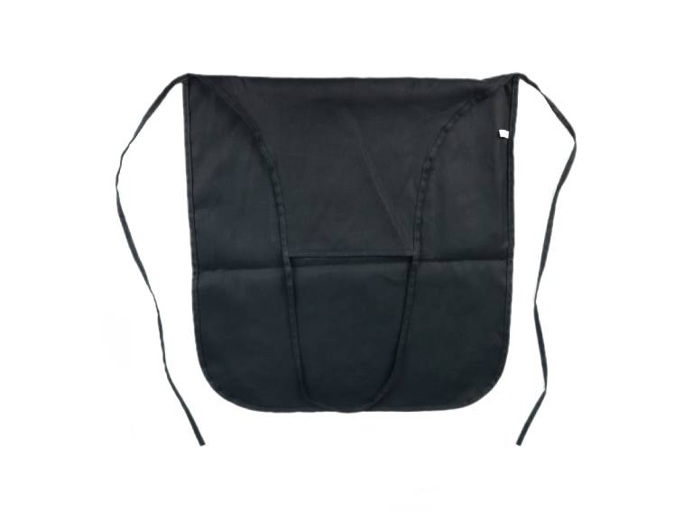 Delantal Pechera de Algodón 8oz Negro