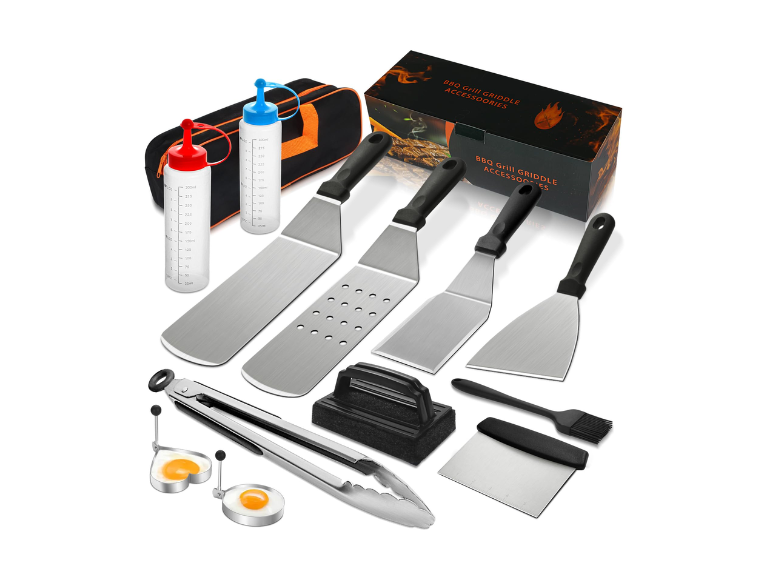 Kit de Accesorios para Parrilla Juego Completo para BBQ y Asados