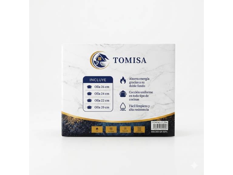 Batería de Cocina Tomisa Monterrey 8 Piezas 