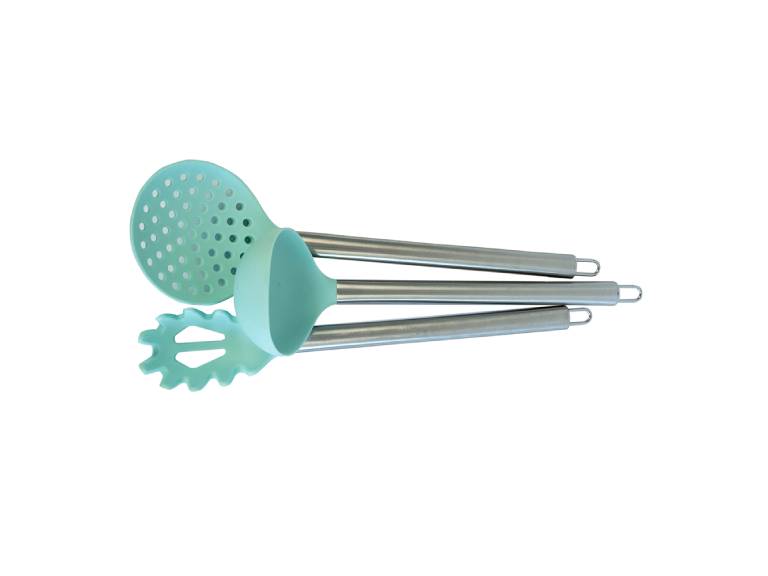 Set Utensilios de Cocina Doral 6 Piezas de Silicona Turquesa