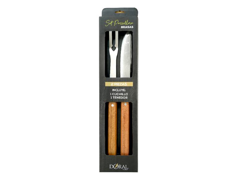 Set Parrillero Brasas 2 Pza Doral