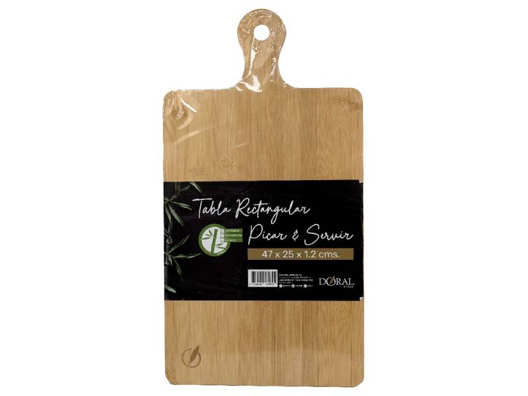 Tabla de Bamboo Rectangular 47 x 25 cms Doral