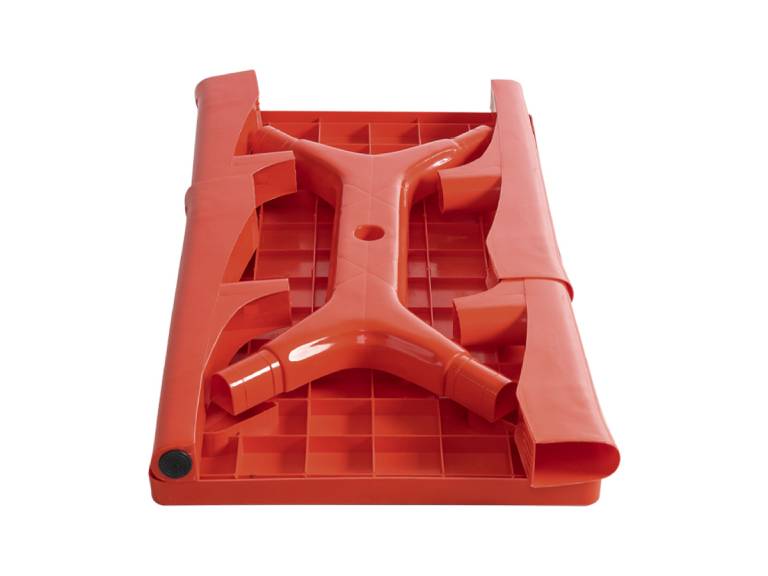 Mesa Plástica Rectangular Roja