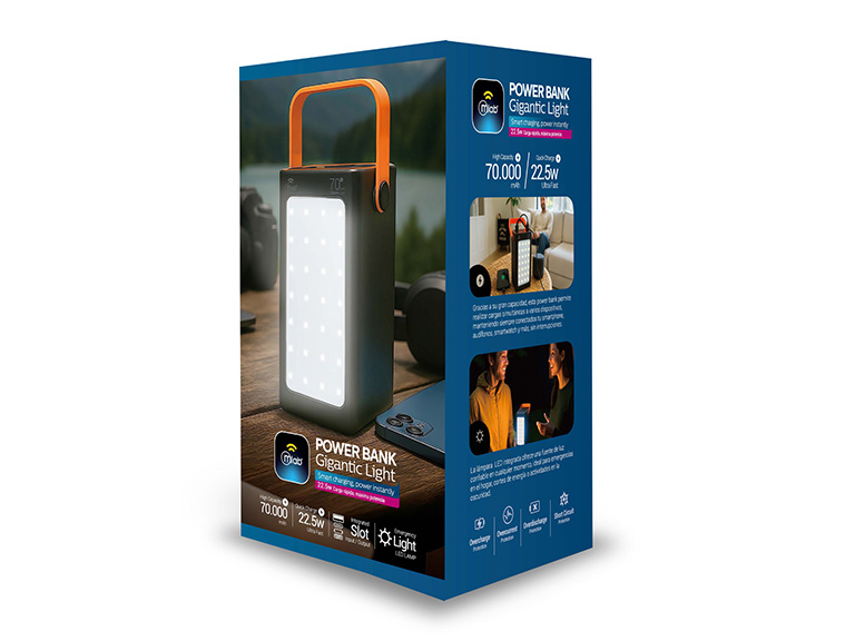 Powerbank Rapido 70.000Mah 22.5W Cargador Portátil Mlab 