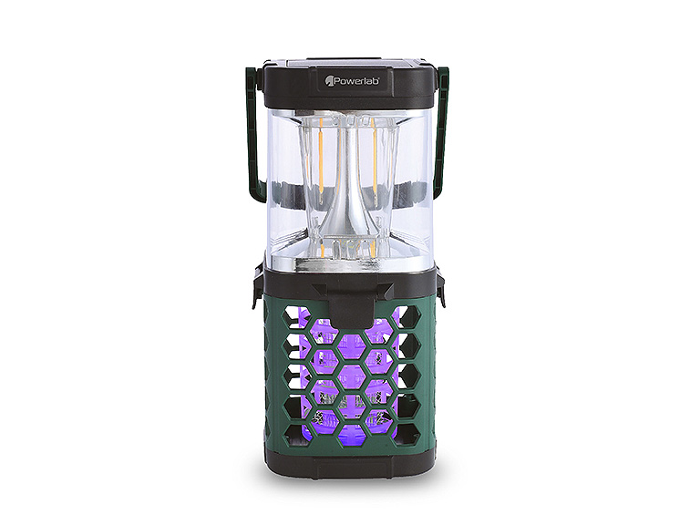 Powerlab Lampara Solar Mata Mosquito Recargable 600 L
